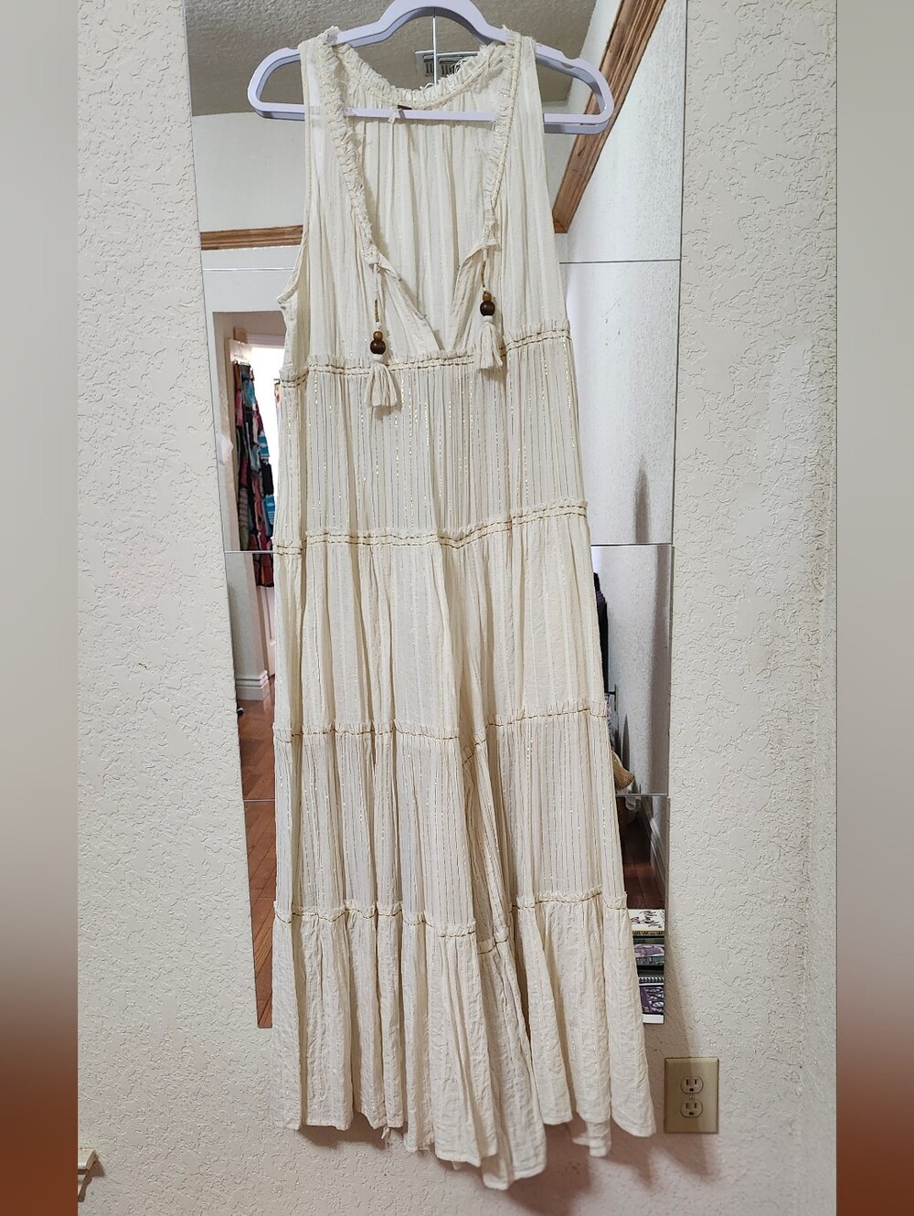Free People Boho Tiered Halter Maxi Pant in Cream - Picture 6 of 6